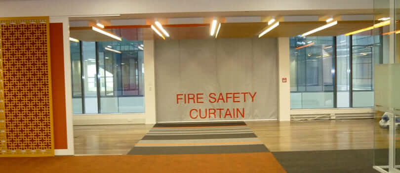 SD60GS 1hr Fire Protective Smoke Curtain with Egress - SD60GS_1HR